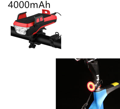Luz Delantera Multifunción 4 en 1 para Bicicleta con Linterna, Bocina, Power Bank y Soporte - Image 13