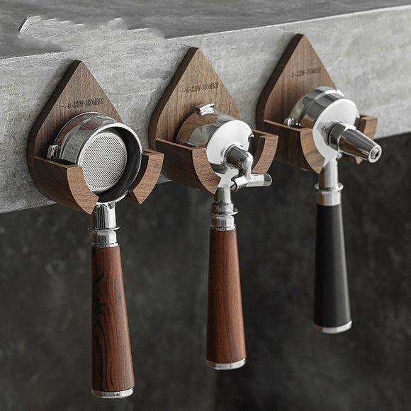 Organizador de Mangueras para Máquina Espresso en Madera Maciza