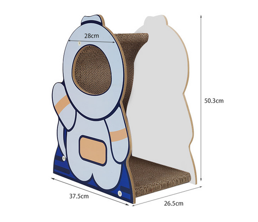 Nido Corrugado para Gatos Astronauta Grande con Tabla de Agarre - Image 7
