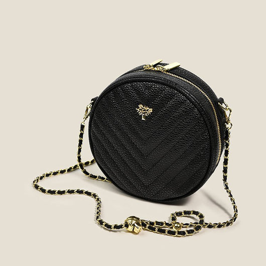 Bolso Redondo Pequeño con Cadena Elegante - Image 6