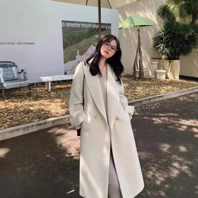 Abrigo de Lana Oversize Tipo Blazer Largo - Image 3