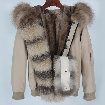 Abrigo de Piel con Cuello Desmontable y Compartimento Interior para Mujer - Image 24