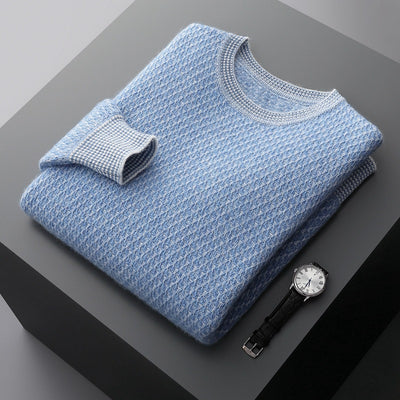 Suéter Ejecutivo de Cuello Redondo para Otoño e Invierno - Image 9