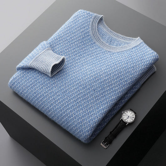 Suéter Ejecutivo de Cuello Redondo para Otoño e Invierno - Image 9