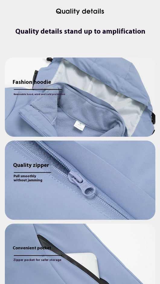 Chaqueta Impermeable Desmontable con Forro Polar - Abrigo 2 en 1 - Image 20