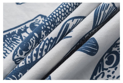 Camisa Estampada Manga Corta Suelta para Hombre Verano - Image 11