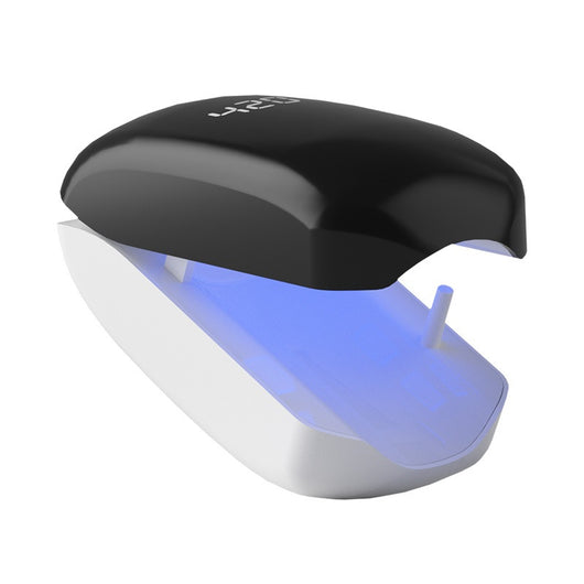 Black UV onychomycosis laser light lamp with a blue interior, partially open, for nail fungus cleaning and quick-drying. - Image 6