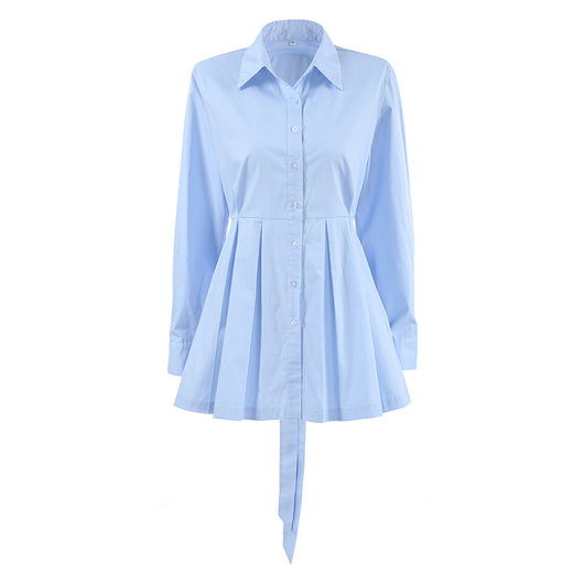Blusa de Algodón con Cordones - Camisa Versátil de Manga Larga - Image 5