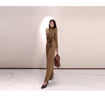 Jumpsuit Elegante de Manga Larga para Mujer - Diseño Ajustado y Sofisticado - Image 10