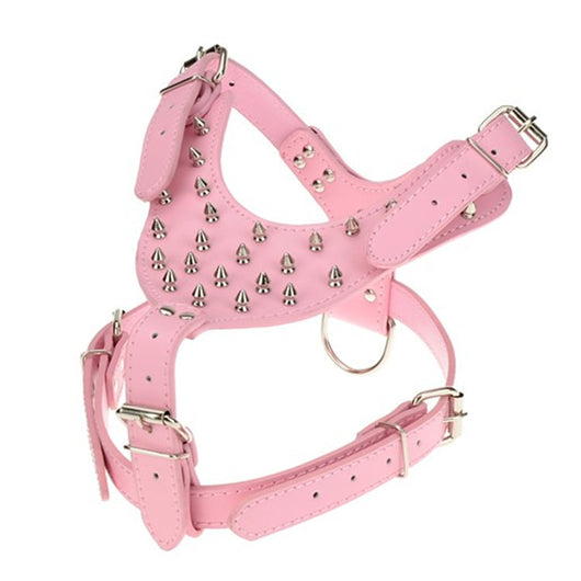Arnés de Pecho para Perros Grandes Estilo Punk con Remaches - Resistente y Seguro - Image 4