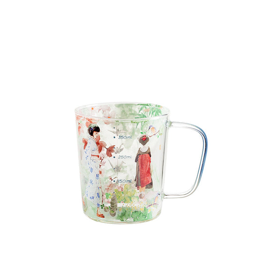Taza de Vidrio Borosilicato Japonesa de Gran Capacidad con Cuchara Graduada - Image 3