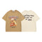 Camiseta Vintage con Estampado de Letras para Hombre y Mujer