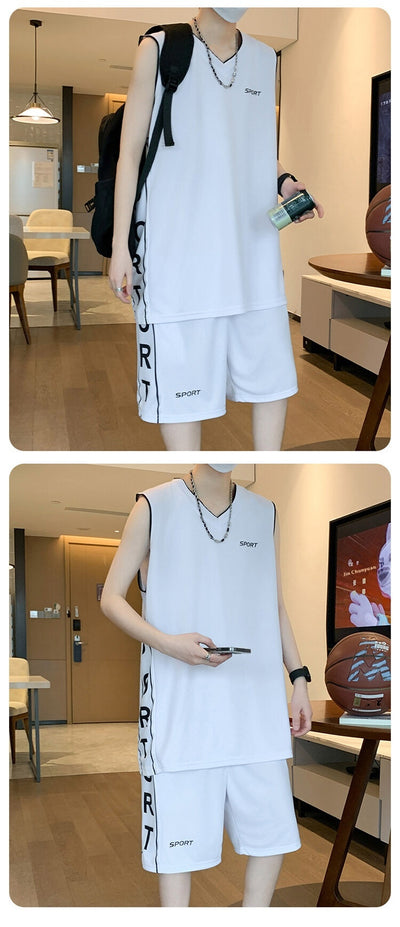 Conjunto Deportivo Casual - Camiseta sin Mangas y Pantalón Corto para Baloncesto - Image 20