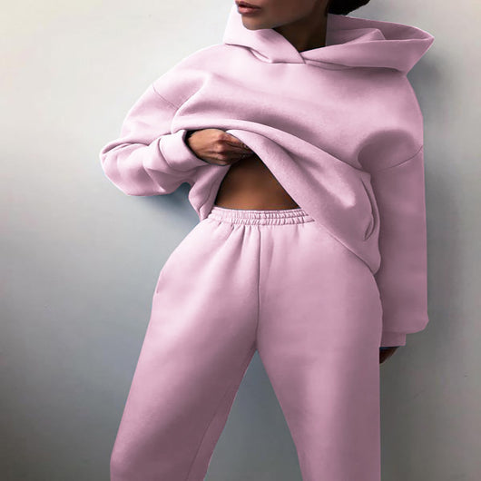 Conjunto Deportivo Mujer con Capucha - Sudadera y Pantalón Cómodo - Image 9