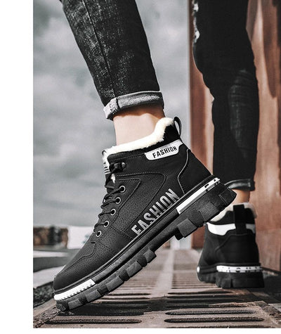 Zapatos Cálidos de Algodón con Forro Polar para Hombre - Image 10