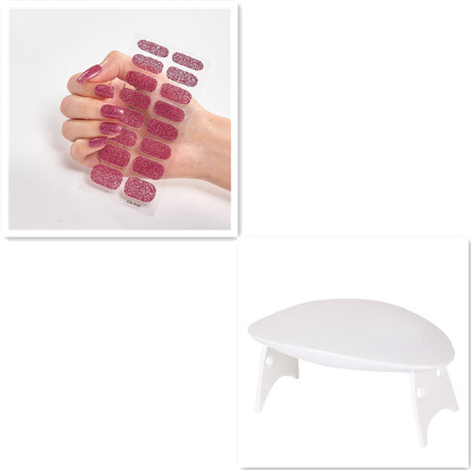 Stickers de Uñas Color Sólido con Lentejuelas Brillantes - Image 11