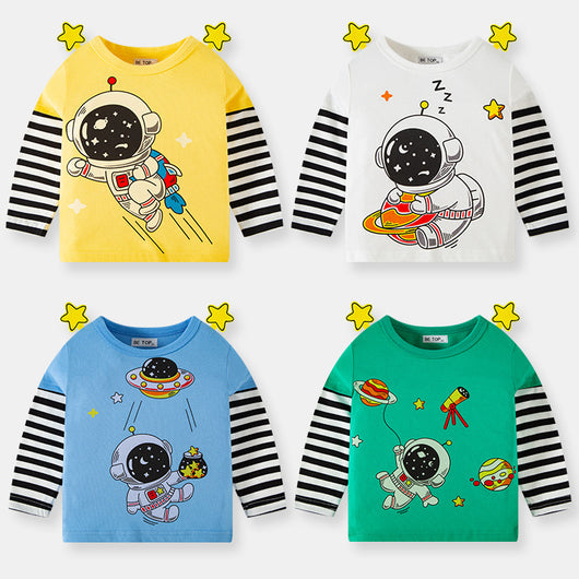 Playera Infantil de Manga Larga con Impresión 3D en Relieve