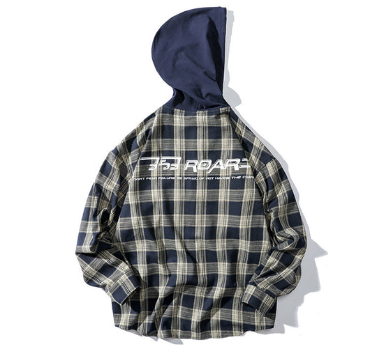 Camisa Cuadros Hombre Manga Larga Estilo Coreano Suéter Oversized - Image 5