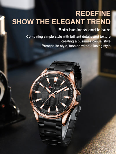 Reloj de Acero Inoxidable para Hombre Resistente al Agua - Image 8