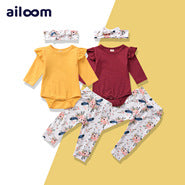 Set de 4 Piezas Enterizo para Bebé Niña - Diseño Europeo Moderno - Image 26