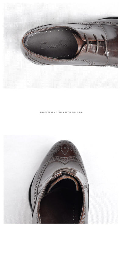 Zapatos de Cuero Genuino para Hombre Punta Fina Negocios Formales - Image 14