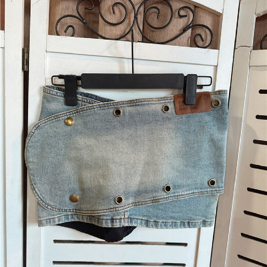 Falda Denim Irregular con Personalidad para Mujer