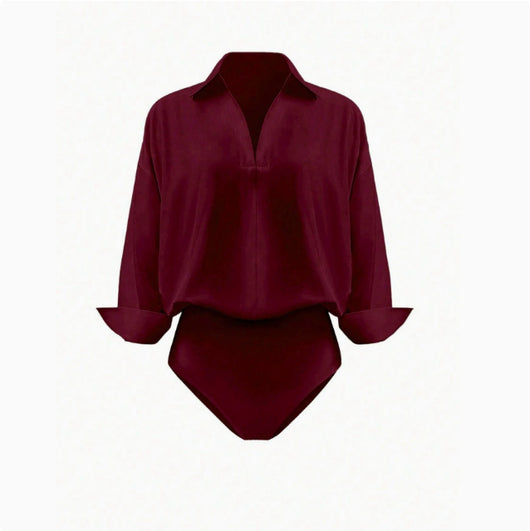 Blusa Entallada Cuello Mao Manga Tres Cuartos para Mujer - Image 9