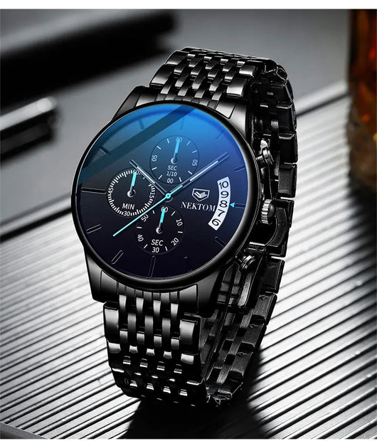 Reloj de Acero Inoxidable para Hombre con Cierre Mariposa y Movimiento de Cuarzo - Image 19