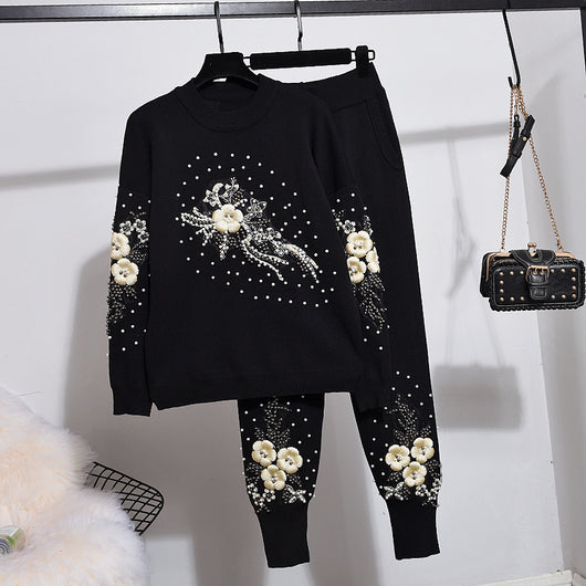Conjunto de Punto: Suéter Manga Larga y Pantalón Térmico - Image 13