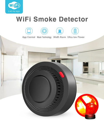 Detector de Humo Inteligente WiFi con Sensor Graffiti - Alarma Conectada Black - Image 11