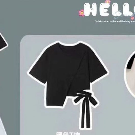 Conjunto Camiseta y Falda Suelta Estilo Coreano - Image 7
