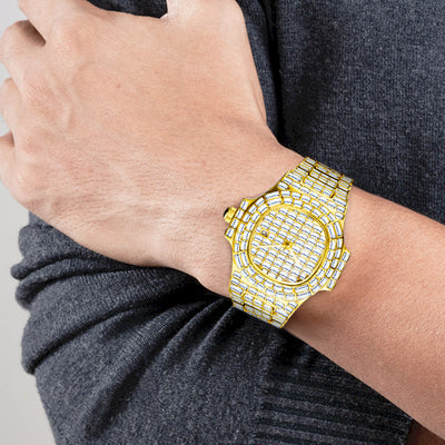Calendario Diamante Cuadrado Impermeable para Hombre - Image 15