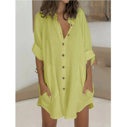 Camisa Suelta de Manga Larga para Mujer - Image 2
