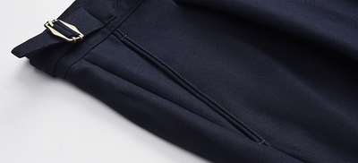 Pantalones Business Casual de Talle Alto Texturizados para Hombre - Image 8