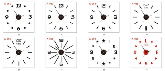 Reloj de Pared Silencioso con Luz Nocturna y Adhesivos Decorativos - Image 12