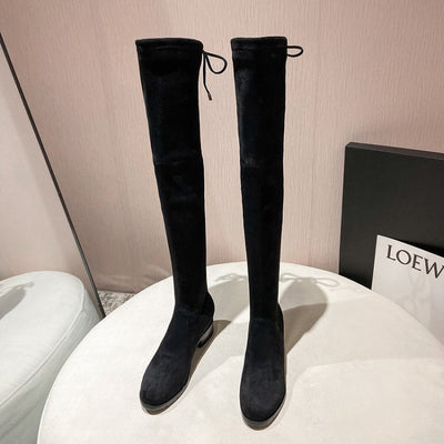 Botas Altas Planas con Tacón Interno Elevado - Image 5