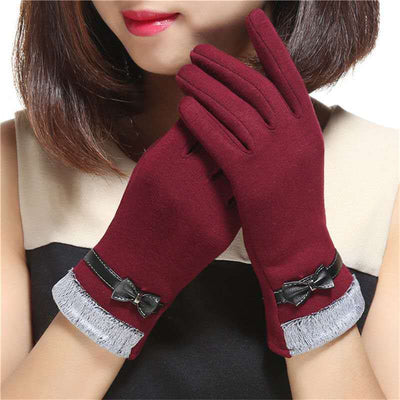 Guantes Cálidos con Moño para Mujer - Estilo y Confort - Image 6