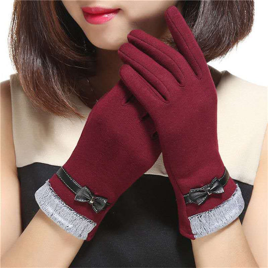 Guantes Cálidos con Moño para Mujer - Estilo y Confort - Image 6