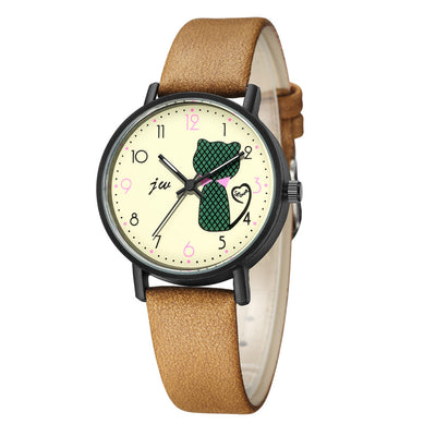 Reloj de Pulsera Casual para Mujer - Diseño Gatito Adorable - Image 9