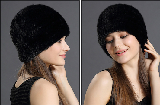 Gorro de Piel de Visón para Mujer - Calidez Elegante en Otoño e Invierno - Image 15
