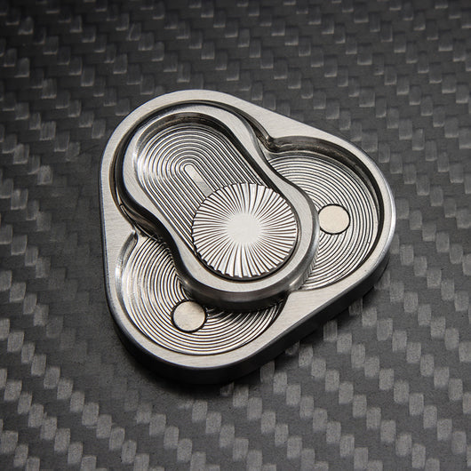 Juguete Antiestrés Giratorio de Acero Inoxidable - Fidget Push Card - Image 7