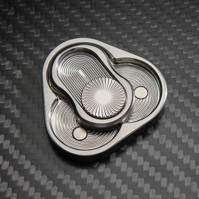 Juguete Antiestrés Giratorio de Acero Inoxidable - Fidget Push Card - Image 7
