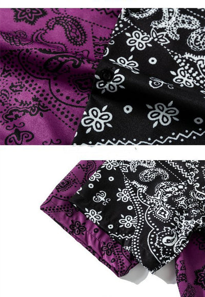 Cardigan de Playa Estampado Flor de Cajú Manga Corta para Hombre - Image 3