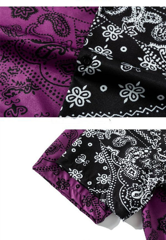 Cardigan de Playa Estampado Flor de Cajú Manga Corta para Hombre - Image 3