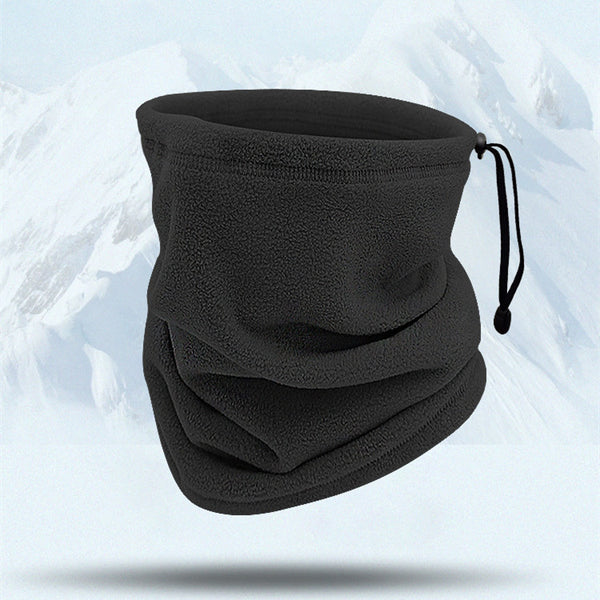 Cuello Térmico Deportivo con Cordón Ajustable - Forro Polar para Ciclismo
