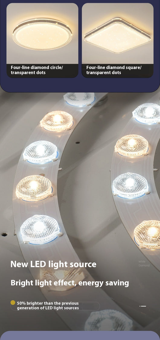 Lámpara de Techo LED Cuadrada de Acrílico para Sala de Estar - Image 11