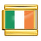 Dorado Background World Flag Photo Epoxy Italian Module Bracelet ICY0001IE Ireland