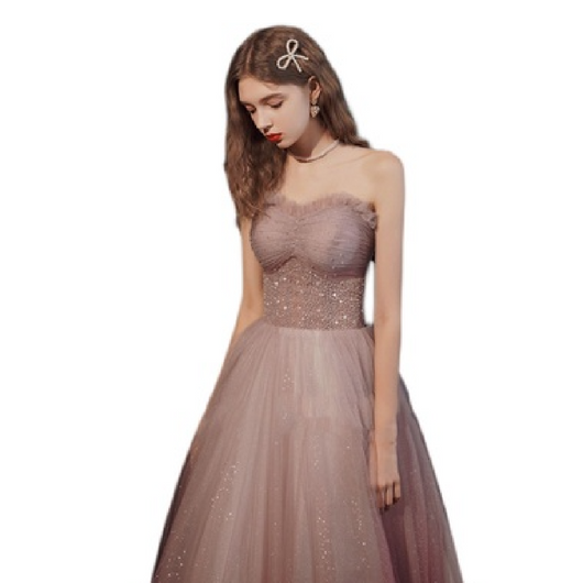 Vestido de Fiesta Beaded Toast con Detalles Brillantes - Image 5