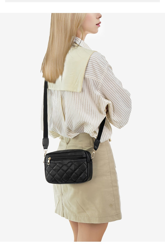 Bolso Bandolera Cuadrado Pequeño con Bordado y Tirador Lateral para Mujer - Image 21