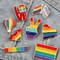 Broche Arcoíris de Seis Colores Estilo Europeo Americano